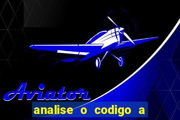 analise o codigo a seguir 1 import javax.swing.joptionpane